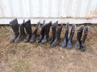 Qty Of Size 11, 12 And 13 Rubber Boots **Located In Edmonton**