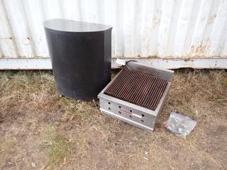 Moffat Vulcan Propane/Gas Grill c/w 30in x 16in X 32in Stand Up Cooler **Located In Edmonton**