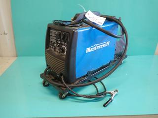 Mastercraft 120V MIG/Flux-Core Wire Feed Welder w/ Portable Stand. SN 16110526735 **Located In Edmonton**