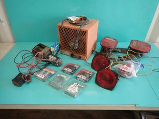 Model PCH48T 240V Single Phase Heater, Superwinch 12,000 12V Winch, Tail Lights And Herschel Hardware **Located In Edmonton**