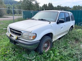 1998 Ford Explorer XLT 4X4 SUV C/w 4.0L V6, A/T, 235/75R15 *Non Running, Requires Repairs* VIN 1FMZU34XXWZB23860 *Located In Fernie, BC*
