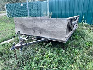 Custom Built 9ft S/A Trailer C/w 1in 7/8 Ball Hitch, NO VIN *Located In Fernie, BC*
