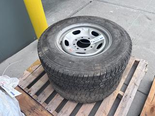 (2) Michelin LTX M/S LT245/75R17 Mounted On 8-Bolt Ford Rims *Located In Fernie, BC*