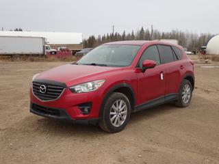 2016 Mazda CX-5 AWD SUV c/w 2.5L, 4-Cyl, A/T, Backup Camera, Power Sunroof And P225/65R17 Tires. Showing 262,921kms. VIN JM3KE4CY6G0689014 *Note: Previously Registered In Newfoundland* **Located In Fort McMurray**