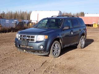 2012 Ford Escape XLT SUV c/w 2.5L 4-Cyl, A/T And 225/55R18 Tires. Showing 161,591kms. VIN 1FMCU9D74CKA86611 *Note: Windshield Cracked, Minor Rust, Rear Bumper Damaged* **Located In Fort McMurray**