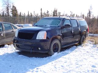 2009 GMC Yukon 4X4 SUV c/w 5.3L, A/T, Power Sunroof And 265/65R17 Tires. VIN 1GKFK16389J101729 *Note: Front Fender And Bumper Damaged, Unable To Verify Milage, No Key, Running Condition Unknown, Buyer Responsible For Removal* **Located In Fort McMurray**