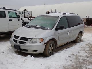 2004 Dodge Grand Caravan Van c/w 3.3L V6, A/T And 215/65R16 Tires. VIN 1D4GP24R84B586488 *Note: Rust Throughout Body, Seats Missing, Running Condition Unknown, Buyer Responsible For Removal* **Located In Fort McMurray**