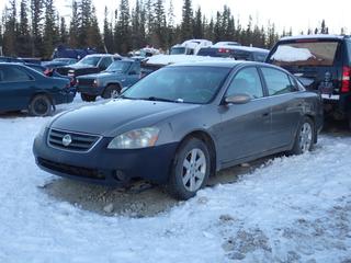 2004 Nissan Altima 2.5S 4-Door Sedan c/w 2.5L 4-Cyl, A/T And 215/60R16 Tires. VIN 1N4AL11D64C156430 *Note: Minor Rust, No Keys, Running Condition Unknown, Buyer Responsible For Removal* **Located In Fort McMurray**