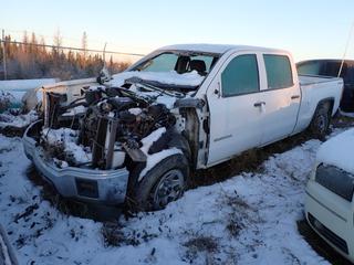 2015 GMC Sierra 1500 4X4 Crew Cab Pickup c/w LT265/70R17 Tires. VIN 3GTU2TEH5FG388780 *Note: Parts Only, No Key, Running Condition Unknown, Buyer Responsible For Removal* **Located In Fort McMurray**