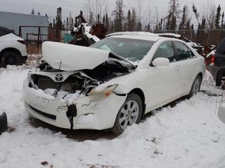 2010 Toyota Camry LE 4-Door Sedan c/w V6, A/T And 215/60R16 Tires. VIN 4T1BK3EK8AU603525 *Note: Damaged, No Key, Running Condition Unknown, Buyer Responsible For Removal* **Located In Fort McMurray**