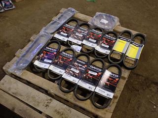 Qty Of Assorted Unused Dayco All-Terrain Vehicle Belts c/w Assorted Snowmobile Belts **Located In Fort McMurray**
