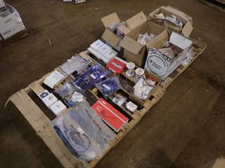 Mower Deck Gauge, Fluid Pump, Clutch Drum Assembly, Starter Rope, Wiper Kit, Carburetor Kits, Check Valve Kit And Assorted Supplies **Located In Fort McMurray**