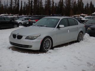 2008 BMW 528xi 4-Door Sedan c/w 3.0L, A/T, Power Sunroof And 225/50R17 Tires. VIN WBANV13578CZ50948 *Note: No Key, Running Condition Unknown, Buyer Responsible For Removal* **Located In Fort McMurray**