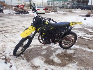 2006 Suzuki RM-Z450 Motocross Motorcycle c/w 450cc Gas, 90/100-21 Front And 110/90-19 Rear Tires. VIN JS1RL41C762104992 *Note: No Key, Running Condition Unknown, Buyer Responsible For Removal* **Located In Fort McMurray**