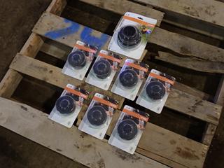 Qty Of (7) Unused STIHL Autocut 2-2 Mowing Heads c/w (1) Unused Autocut C6-2 Mowing Head **Located In Fort McMurray**