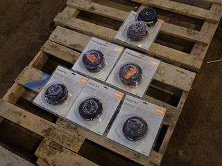 Qty Of (3) STIHL Trimcut 31-2 And (2) 41-2 Unused STIHL Mowing Heads c/w (2) Unused STIHL Supercut 40-2 Mowing Heads **Located In Fort McMurray**