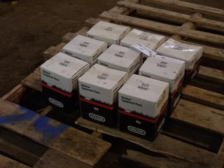 Qty Of (6) Unused Oregon 82-014 Spindle Assemblies c/w (3) 82-220 Unused Oregon Spindle Housings **Located In Fort McMurray**