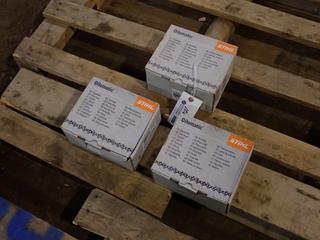 Qty Of (3) Unused Boxes Of STIHL Oilomatic 33RD3 3/8in X 0.050in X 25ft Rapid Duro Chainsaw Reel **Located In Fort McMurray**
