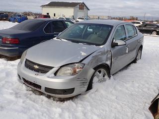 2007 Chevrolet Cobalt LTZ 4-Door Sedan c/w 2.2L, A/T And 205/55R16 Tires. Showing 81,623kms. VIN 1G1AZ58F577188914 *Note: Driver Front Suspension And Axle Damaged, Driver Door And Front Bumper Damaged* **Located In Fort McMurray**