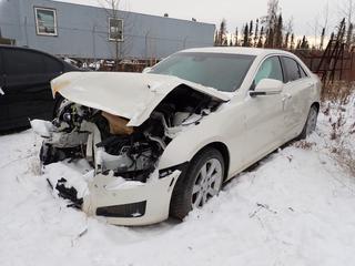 2013 Cadillac ATS4 4-Door Sedan c/w 2.0L And 235/45R17 Tires. VIN 1G6AH5SX4D0136113 *Note: Damaged, Parts Only, Running Condition Unknown, Buyer Responsible For Removal* **Located In Fort McMurray**