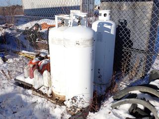 Qty Of (4) Propane Tanks *Note: Requires Recertification* **Located In Fort McMurray**
