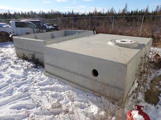 2021 Tanks-A-Lot H2000 Concrete Under Ground Septic Tank C/w 9,552L Capacity, Max burial Depth 3 Meters (9ft 10in) SN 2198758 *Note: Buyer Responsible For Removal* **Located In Fort McMurray** 
