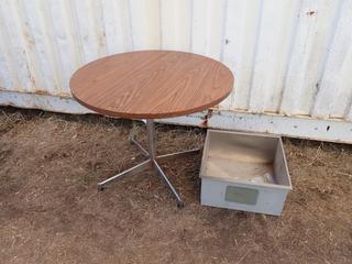 3ft X 3ft X 30in Table c/w 20in X 20in X 11in Sink **Located In Edmonton**