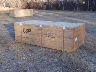 Qty Of (40) Pieces Of 8ft X 4ft 18.5 Blister CSP Utility Grade Plywood **Located In Edmonton**