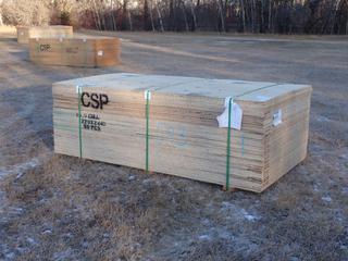 Qty Of (50) Pieces Of 8ft X 4ft 15.5 Cull CSP Utility Grade Plywood **Located In Edmonton**