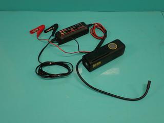 Moto Power 12V Automatic Battery Charger c/w Fanttik S100 Apex Compressor **Located In Edmonton**