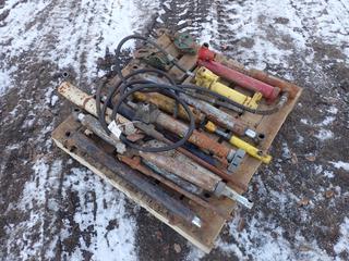 Porta Power Jack c/w Hydraulic Cylinders And (2) Block Pulley **Located In Edmonton**
