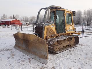2000 John Deere 450H LGP Crawler Dozer w/ 10ft 6-way Dozer, Cab, Sweeps, CWS MS Ripper w/ 1 Ripper And Hyd Winch. Showing 14,147hrs. SN T0450HX890818 **Located In Fort McMurray** 