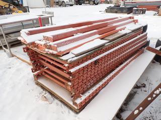 Qty Of Pallet Racking Includes: (7) 8ft X 42in Uprights And (10) 8ft Crossbeam **Located In Fort McMurray**