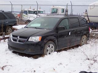 2016 Dodge Grand Caravan SXT FWD Van c/w 3.6L VVT, A/T And 225/65R17 Tires. Showing 170,073kms. VIN 2C4RDGBG3GR355582 *Note: Windshield Cracked, Front Fender Damaged, Scratches* **Located In Fort McMurray**