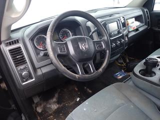 2017 Dodge Ram 1500 Crew Cab Pickup c/w 5.7L Hemi, A/T And 265/70R17 Tires. VIN 3C6RR7KT7HG646177 *Note: Driver Side Damaged, Passenger Side Front Fender Damaged, Headlight Missing, Dents, No Key, Running Condition Unknown, Buyer Responsible For Removal* **Located In Fort McMurray**