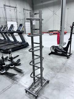 24in X 53in X 70 1/2in Medicine Ball Rack. *Note: Balls Not Included*