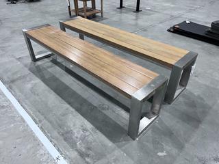 (2) 14in X 72 1/4in X 17in Benches 