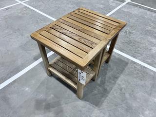 (2) 18in X 12in X 18in Wood End Tables