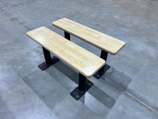 (2) 36in X 9 1/4in X 17 1/2in Benches