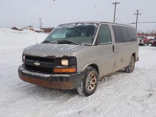 2009 Chevrolet Express AWD Van c/w V8, A/T And LT245/70R17 Tires. Showing 233,080 Miles. VIN 1GNFH154591104857 *Note: Rust, Dents, Scratches, Dash Apart, Side Mirrors Missing, Engine Light On* PL#70 **LOCATED @ 210 MACDONALD CRESCENT, FORT MCMURRAY, AB**