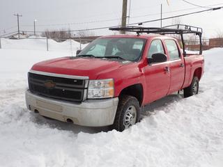 2013 Chevrolet Silverado 2500HD 4X4 Crew Cab Pickup c/w V8, A/T And LT265/70R17 Tires. VIN 1GC1KVCG4DF226873 *Note: No Keys, Back Bumper Damaged, Door Handle Broken, Rust, Dents, Running Condition Unknown* PL#79 **LOCATED @ 210 MACDONALD CRESCENT, FORT MCMURRAY, AB**