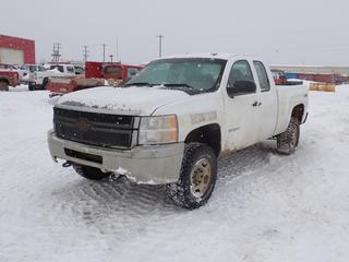 2013 Chevrolet Silverado 2500HD Extended Cab Pickup c/w 6L, V8, A/T And LT265/70R17 Tires. VIN 1GC2KVCG0DZ364087 *Note: No Keys, Rust, Scratches, Dents, Running Condition Unknown* *PL#85 **LOCATED @ 210 MACDONALD CRESCENT, FORT MCMURRAY, AB**