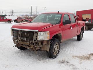 2013 Chevrolet Silverado 2500HD 4X4 Crew Cab Pickup c/w 6.0L, V8, A/T And LT265/70R17 Tires. Showing 148,286kms. VIN 1GC1KVCG7DF228777 *Note: Front Bumper, Rear Bumper And Grille Missing, Tailgate Damaged, Rear Bumper Missing, Rust, Knock In Engine* *PL#3 **LOCATED @ 210 MACDONALD CRESCENT, FORT MCMURRAY, AB**