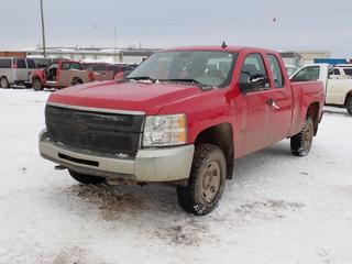 2009 Chevrolet Silverado 2500HD 4X4 Extended Cab Pickup c/w 6.0L, V8, A/T And LT245/75R16 Tires. Showing 72,333kms. VIN 1GCHK49K19E103310 *Note: No Battery, Rust, Dents, Driver Side Mirror Broken, Runs* *PL#10 **LOCATED @ 210 MACDONALD CRESCENT, FORT MCMURRAY, AB**