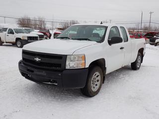 2011 Chevrolet Silverado 4X4 Extended Cab Pickup c/w V8 Gas, A/T And LT245/70R17 Tires. VIN 1GCRKPEA1BZ262054 *Note: Rust, Door Handle And Inside Panel Missing, Fuse Panel Box Missing Under Hood, Unable To Verify Mileage, Running Condition Unknown* PL#20 **LOCATED @ 210 MACDONALD CRESCENT, FORT MCMURRAY, AB**
