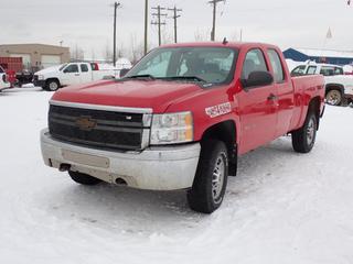 2013 Chevrolet Silverado 2500HD 4X4 Extended Cab Pickup c/w 6L, V8, A/T And LT265/70R17 Tires. VIN 1GC2KVCG7DZ364703 *Note: No Key, Running Condition Unknown, Rust, Dents, Hole In Floor* *PL#21 **LOCATED @ 210 MACDONALD CRESCENT, FORT MCMURRAY, AB**