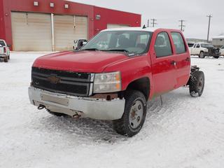 2013 Chevrolet Silverado 3500 4X4 Crew Cab Pickup c/w 6.0L, V8, A/T And LT265/70R17 Tires. VIN 1GC4KZCG6DF228077 *Note: No Steering Wheel, Rust, No Key, Running Condition Unknown* *PL#25 **LOCATED @ 210 MACDONALD CRESCENT, FORT MCMURRAY, AB**