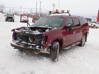 2007 Chevrolet Suburban 4X4 SUV c/w V8, A/T And LT245/75R16 Tires. VIN 3GNGK26K97G151168 *Note: Parts Only* PL#34 **LOCATED @ 210 MACDONALD CRESCENT, FORT MCMURRAY, AB**