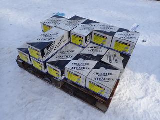 Qty Of Unused Grip Rite 16-GA And 15-GA Medium Crown Galvanized Staples ** LOCATED IN EDMONTON**