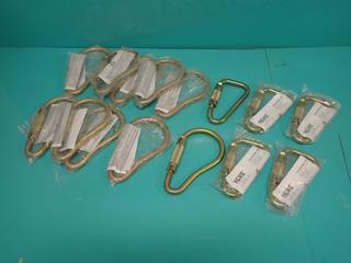 Qty Of (10) Unused Yoke N-259G And (5) Unused Yoke N-258G Carabiners ** LOCATED IN EDMONTON**